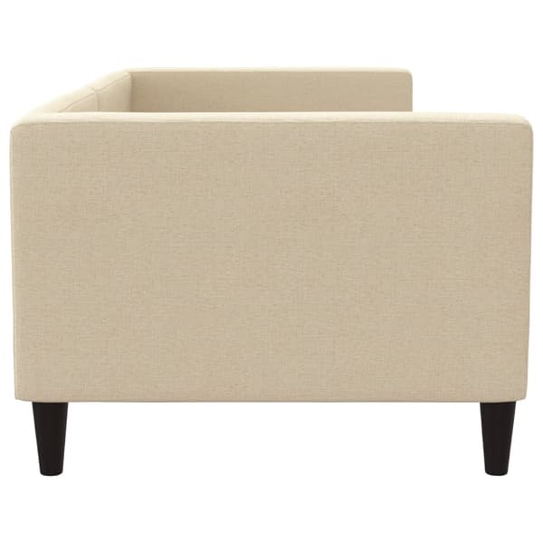 vidaXL Bäddsoffa krämfärgad 80x200 cm tygklädd