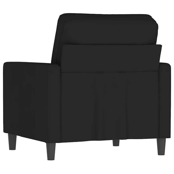 vidaXL Fåtölj, Svart, 60 cm, Klädd i sammet