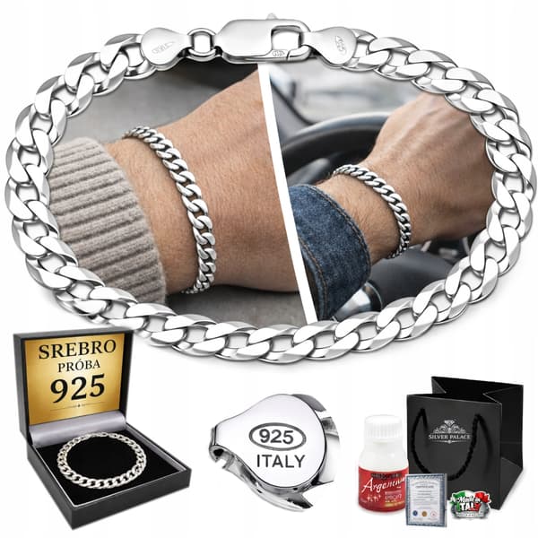 Herrarmband i silver TJOCKT 6 mm Silver 925 FULL ARMOR