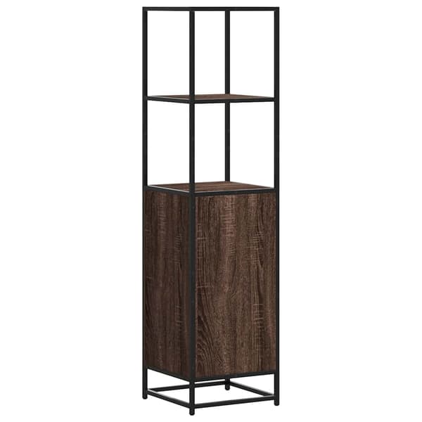 vidaXL højskab brunt egetræ 35,5x35x139 cm