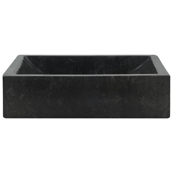 vidaXL håndvask, 45x30x12 cm, marmor, sort højglans