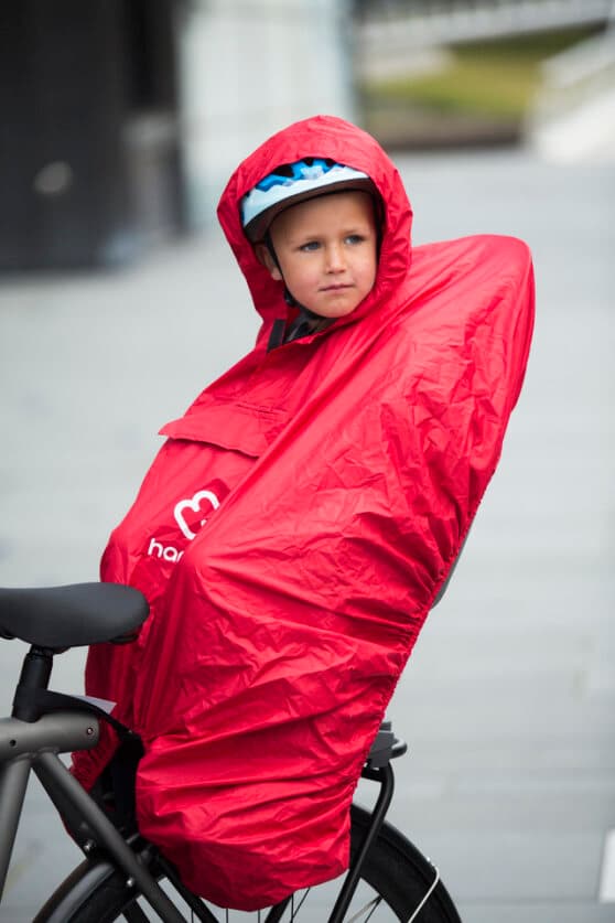 Hamax - Regnponcho til cykelsæde - Rød