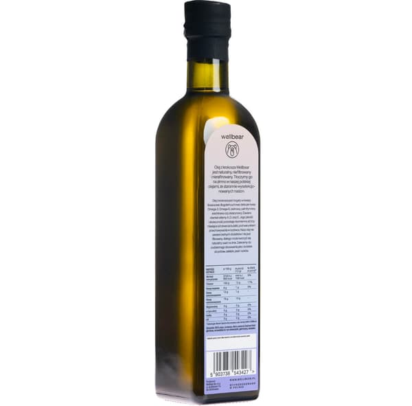 Wellbear - Kallpressad safflorolja - 500 ml