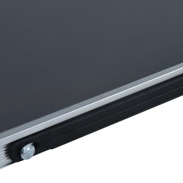 vidaXL foldbart campingbord grå aluminium 60 x 40 cm