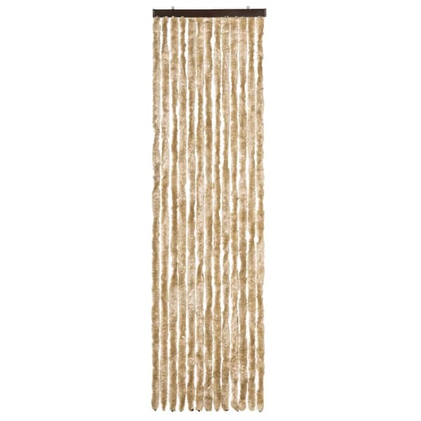 vidaXL Flugnät Beige 56x185 cm Chenille