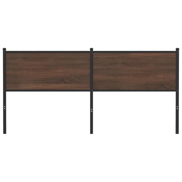 vidaXL sengegavl i brunt egetræ 180 cm