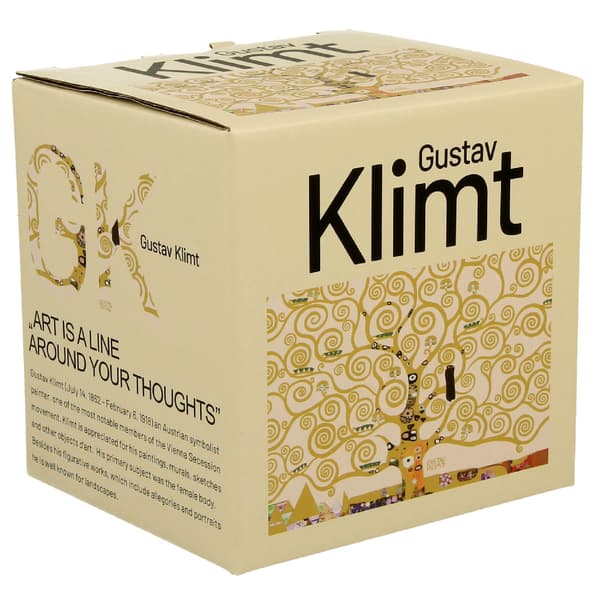 Klimtin luonnonvalkoinen posliinimuki, puu