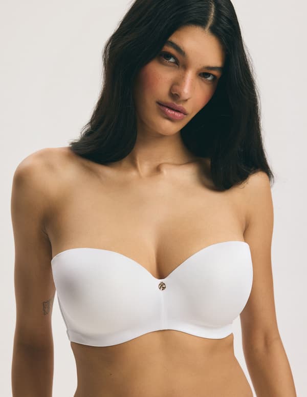RAFFEN Esotiq push-up balconette-bh | vit 60E