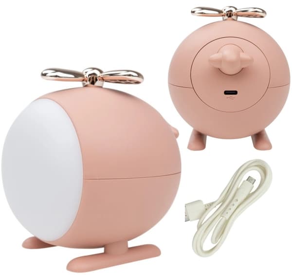 Ecolight Pink USB Trådløs LED Natlampe til Børn