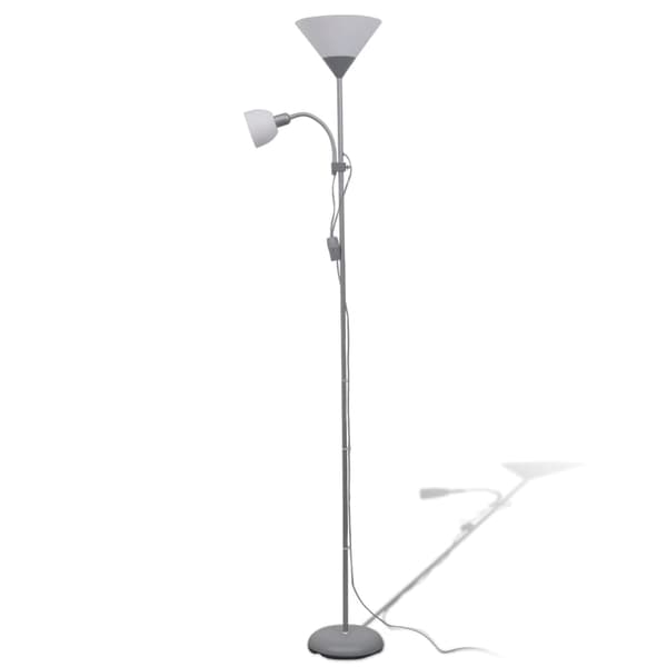 vidaXL gulvlampe, grå
