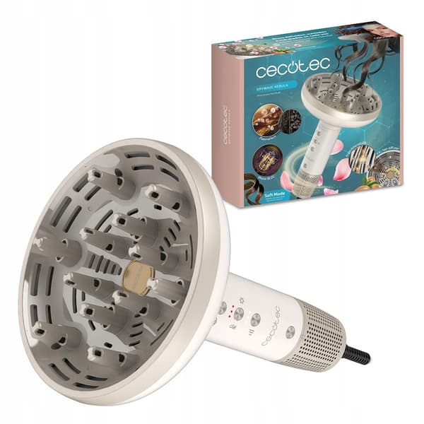 Cecotec DryWave Nebula hårtørrer med XXL diffuser til krøller ionisering 1300W