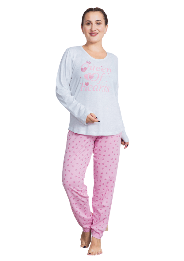 Vienetta Dampyjamas i bomull + Storlek 3XL Lång