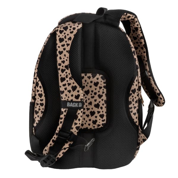 Backup Leopard Beige Ungdomsskolerygsæk til Piger