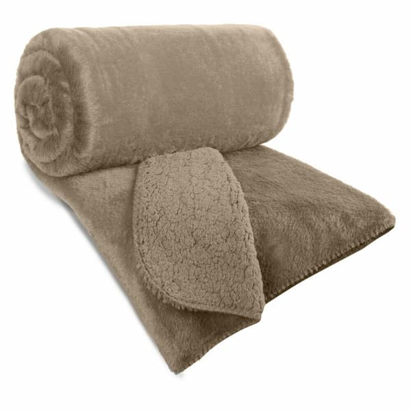 NINA pels sengetæppe 170x210 cm beige