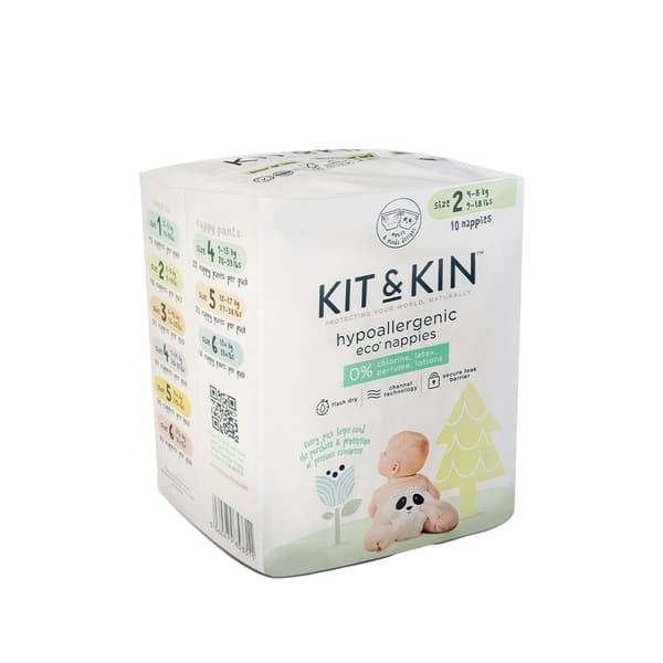 Engångsblöjor för barn R2 4-8 kg Testset med 10 Kit & Kin