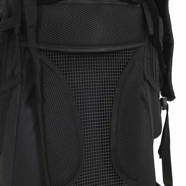 vidaXL vandrerygsæk, sort, 60 l, oxfordstof