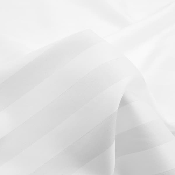 Sengesæt 220x200 bomuld med bambusfiber, hvid, 7 dele