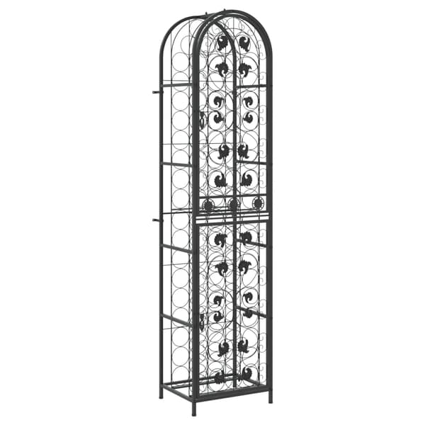 vidaXL 73 pulloteline musta 45x36x200 cm takorauta