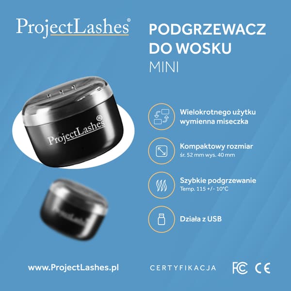ProjectLashes Mini Voksvarmer USB