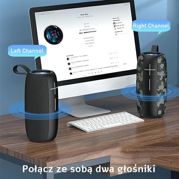 AWEI Y370 20W Bluetooth-högtalare svart