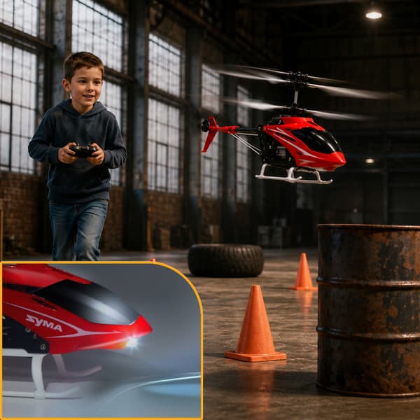 Fjärrstyrd helikopter röd Z3440