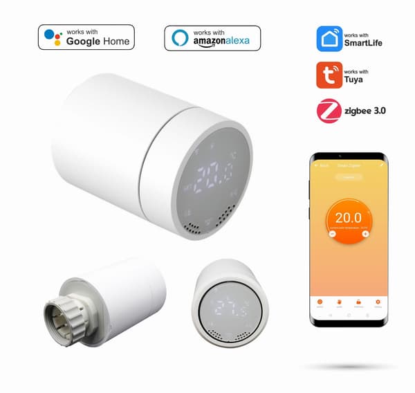 Termostaattipää Zigbee TUYA -patterille