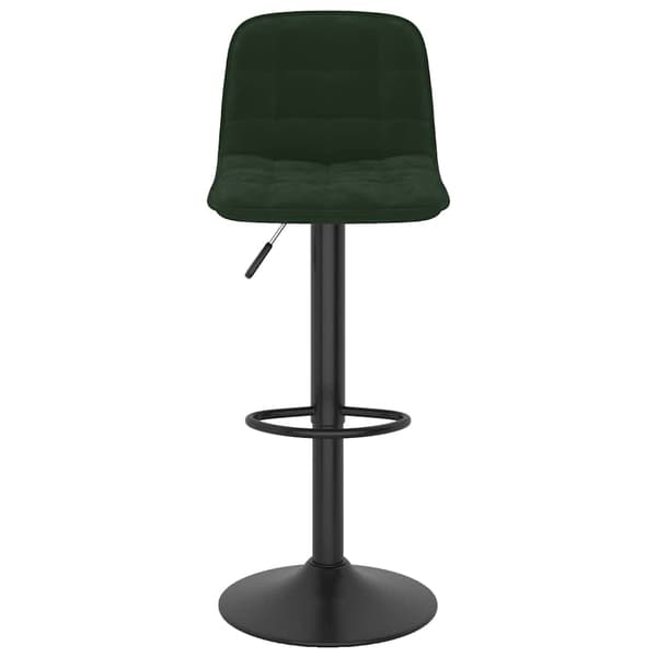 vidaXL Barstolar, set om 2, mörkgrön, klädd i sammet