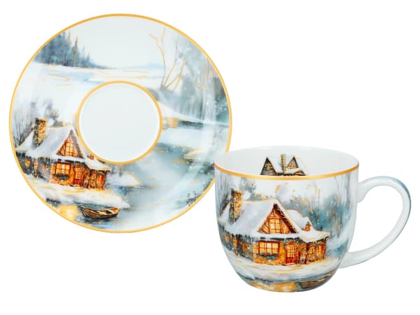 Sæt med 2 julekopper - Winter's Home (CARMANI)