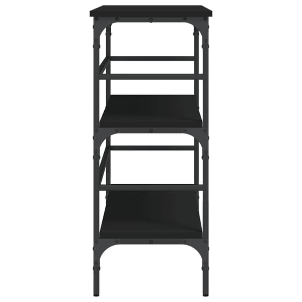 vidaXL konsolbord, sort, 100x32x75 cm, træbaseret materiale