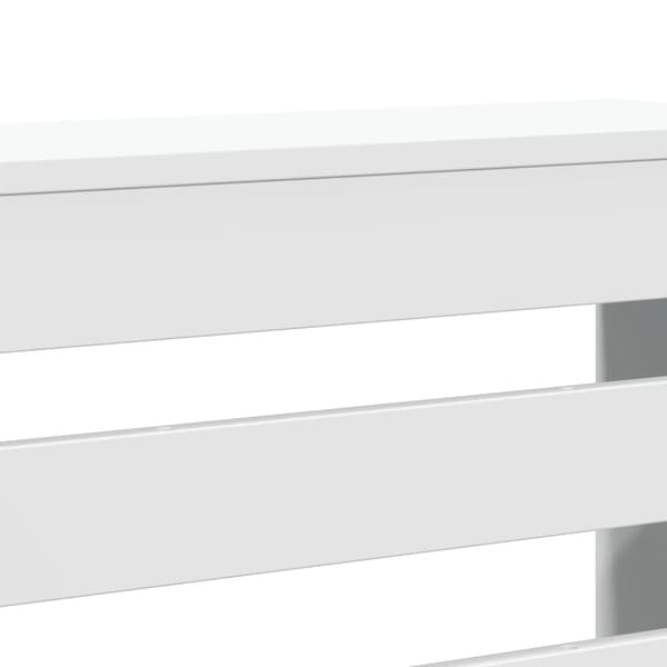 vidaXL Radiatorskydd vit 78x20x82 cm träbaserat material