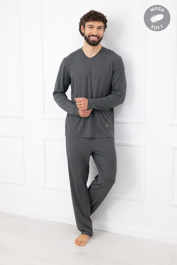 Chord herrpyjamas långärmad, långbyxor M