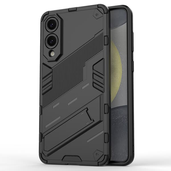 Etui til Samsung Galaxy S25 Edge, militær støtteben, sort