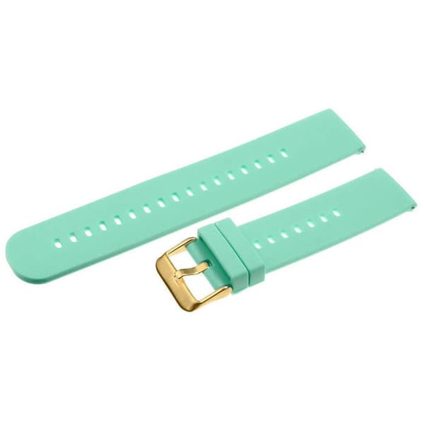 Gummirem för klocka U27 - mint/guld - 18mm