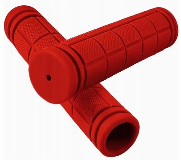 Gummi cykelgreb 22mm styrgreb rød til scootercykler