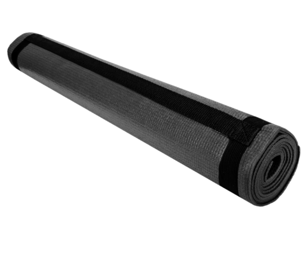 Aqua-Sport Powerstretch Pro yogamåtte, sort PVC