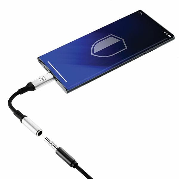 Ljudadapter 3mk USB-C - Jack 3,5 mm (hona), silver