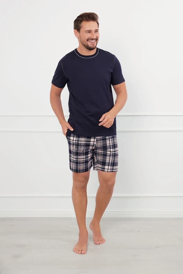 Edwin herrpyjamas kortärmad, korta byxor XL