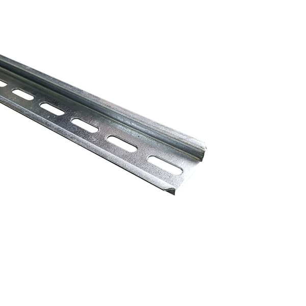 Perforerad DIN TH-35 monteringsskena, 65 cm lång, monteringsfäste Doktorvolt DV-1011-TH-P