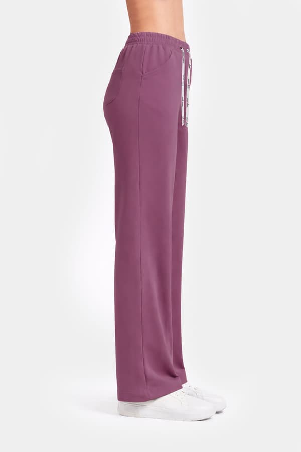 Dame Plazo bløde bukser PLAZO BLACK PANTS M