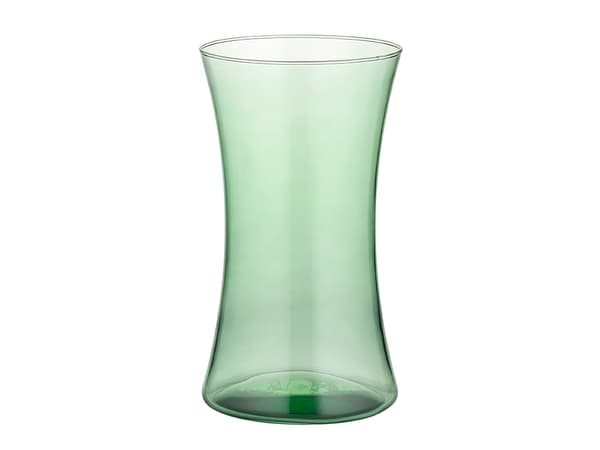TRANSPARENT GRØN VASE H25 35715