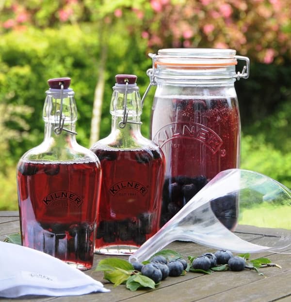 Karaff 0,2 l. Flaska med klipplock / Kilner
