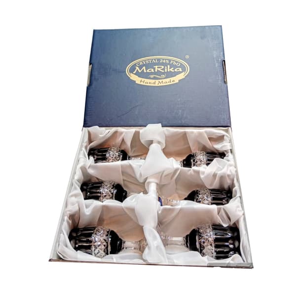 Sorte krystal vodkaglas 25 ml franske