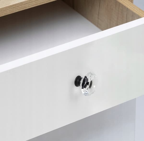 KRYSTAL MØBELDKNOP 30mm SORT sort AKS moderne