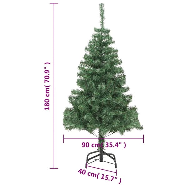 vidaXL Tekokuusi jalustalla, 180 cm, 564 oksaa