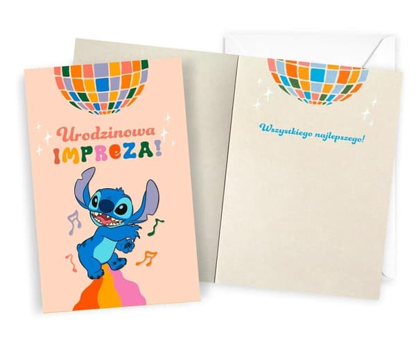 Stitch fødselsdagskort
