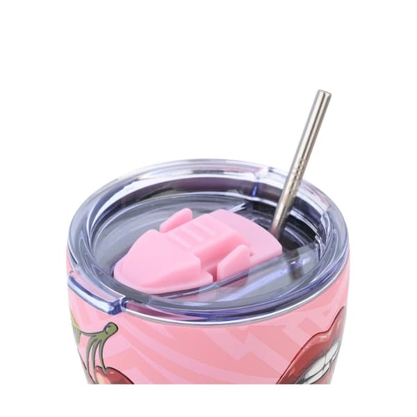 Blush Pop 350 ml termokrus med sugerør
