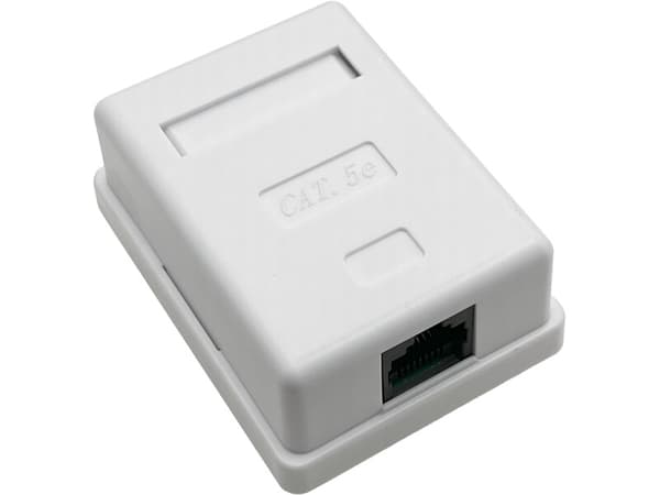 UTP-stikkontakt kat.5e 1xRJ45 alantec