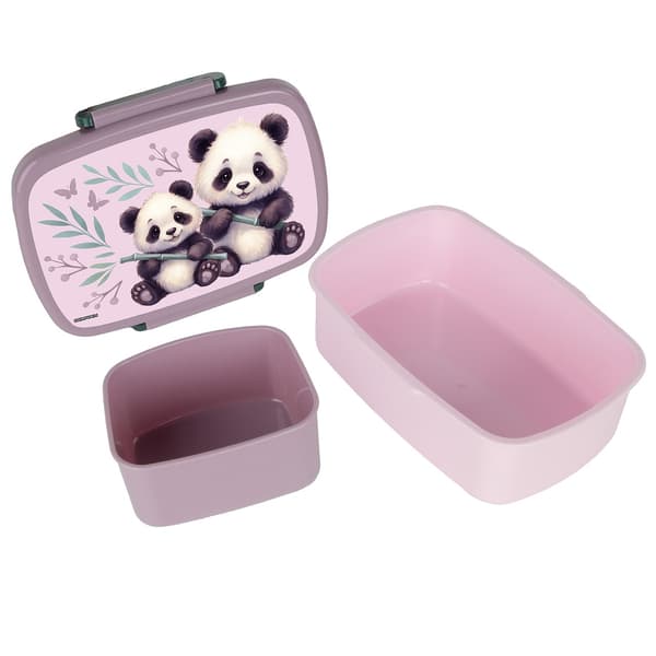 Matlåda Panda med fack för barn