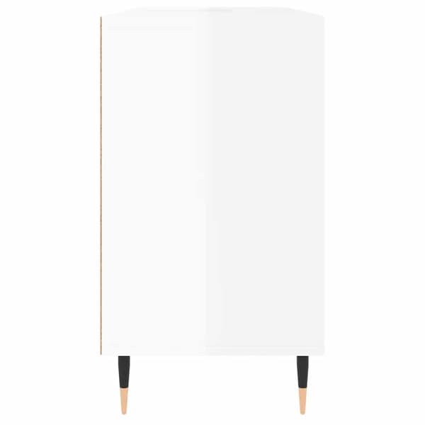 vidaXL Badrumsskåp blankt vit 80x33x60 cm