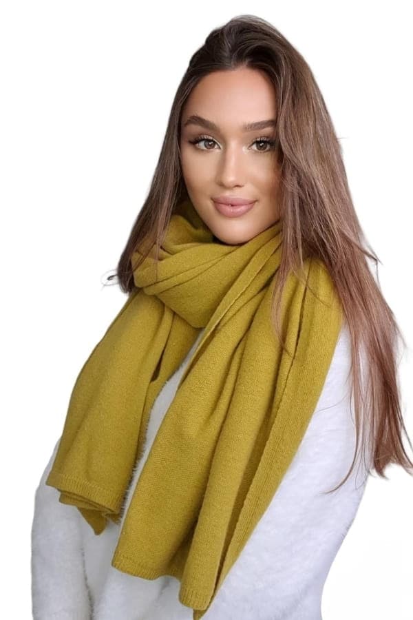 SCARF*01 damull limefärgad